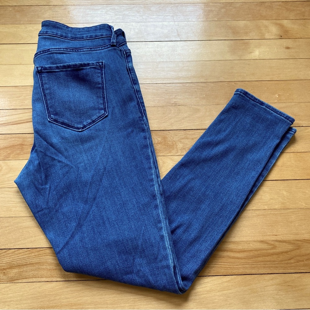 Old Navy Womens High Rise Super Skinny Stretch Denim Jeans Medium Wash Size 10